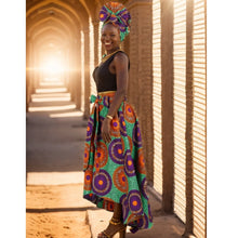 Load image into Gallery viewer, African Ankara Print Skirts for Women Maxi Dashiki Long Skirt Fashion Elegant Elastic Waist