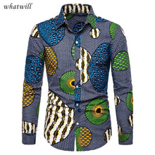 Load image into Gallery viewer, Long Sleeve Tribal African Shirt for Women/Men - Chocolate Boy Ltd
