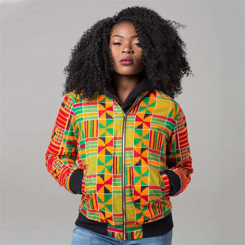 Tribal print jacket top women's